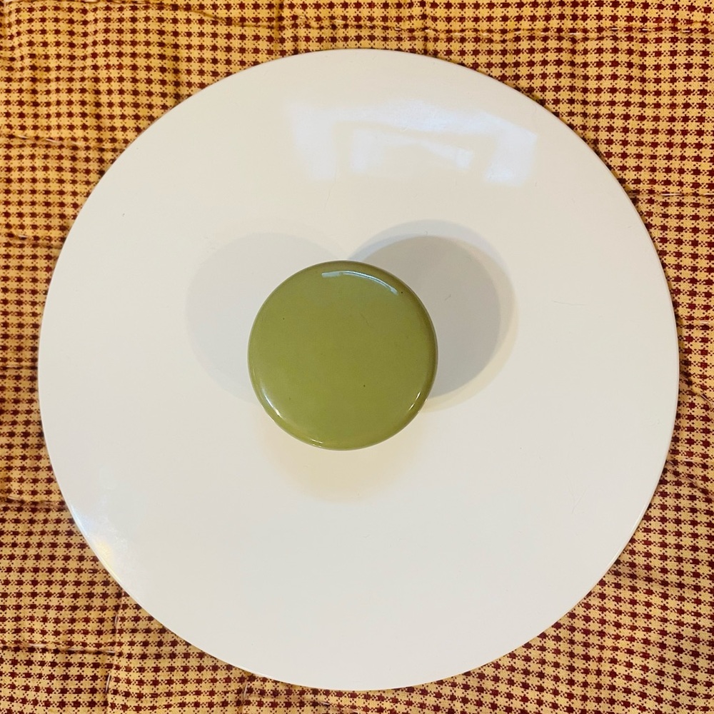 Vtg. Corning Ware Casserole Dish Avocado Green and White w/Lid P-701-B One Quart - Picture 6 of 6